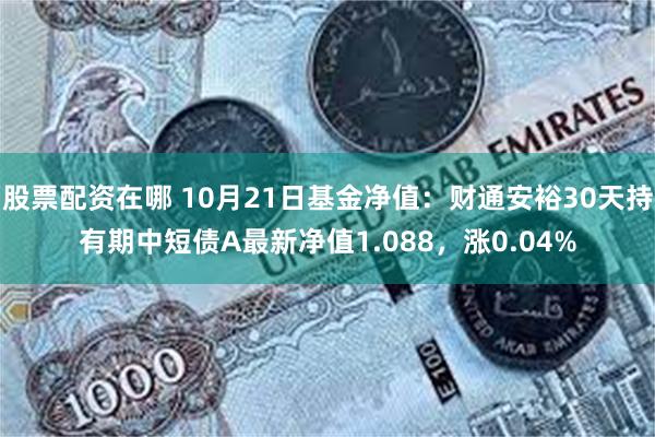 股票配资在哪 10月21日基金净值：财通安裕30天持有期中短债A最新净值1.088，涨0.04%